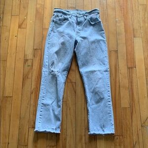 Levi's light wash Blue Straight Leg Jeans Levi’s 501
